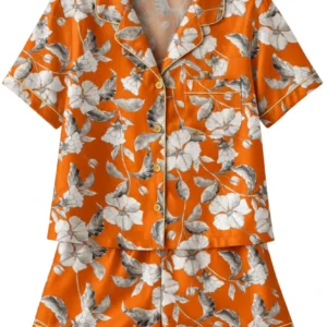 Pyjama Orange Floral