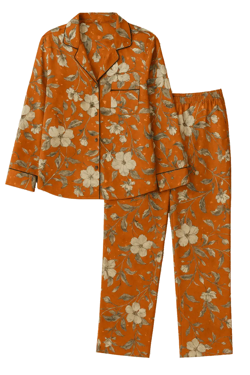 Pyjama Orange Floral