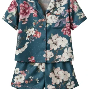 Pyjama &Eacute;meraude Floral