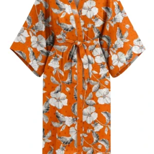 Kimono Orange Floral