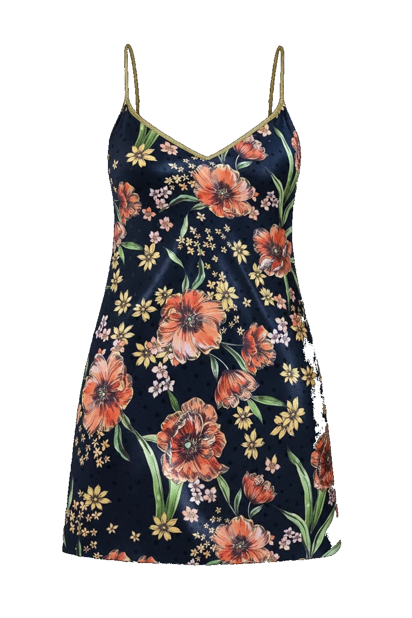 Nuisette Noire Florale