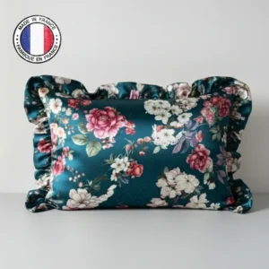 Taie Vert &Eacute;meraude avec volant