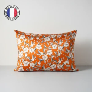 Taie Orange Florale