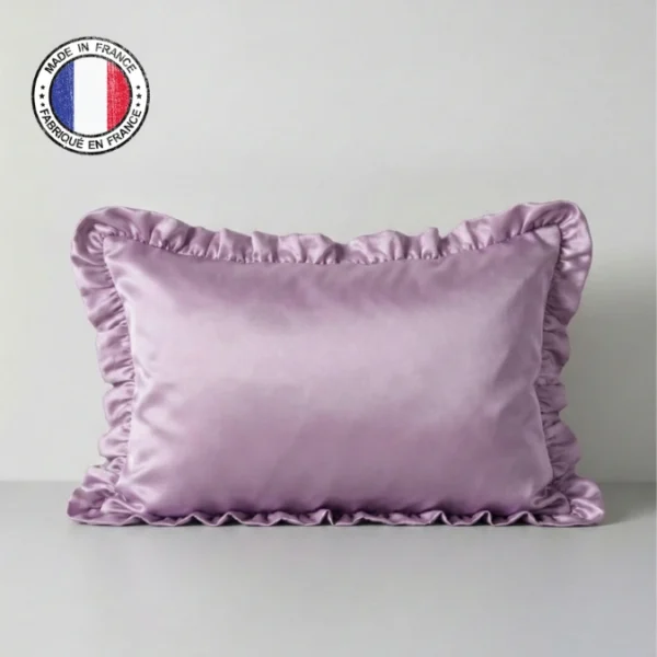 Taie Violette avec volant